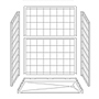 63" x 31" ADA Roll-In Shower Unit 1" Beveled Entry SWATCH