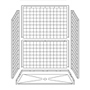 60" x 30" Barrier-Free Accessible Shower Unit .75" Beveled Entry SWATCH
