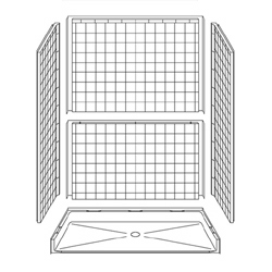 60" x 34" Barrier-Free Accessible Shower Unit .75" Beveled Entry MAIN