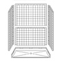 60" x 34" Barrier-Free Accessible Shower Unit .75" Beveled Entry SWATCH