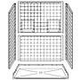 60" x 30" Barrier-Free Accessible Shower Unit .75" Beveled Entry & Shelves, Center Drain SWATCH