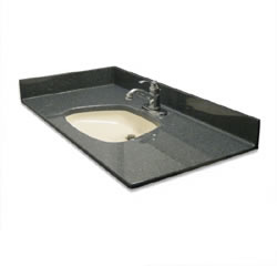 ADA Bowl Vanity Sink Top, 5/8" Deck, Standard Granite Colors MAIN