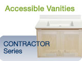 ADA Handicap Bathroom Vanity Wheelchair Cabinets Sink Top