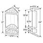 Diamond Corner Shower Caddy SWATCH