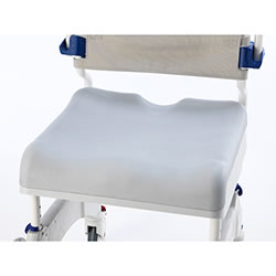 Commode/shower chair soft seat