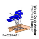 Pro Pool Lift Wood Deck Anchor F-40220-AT1 THUMBNAIL