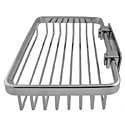 Hotel Collection Chrome Rectangular Soap Basket by Ponte Giulio THUMBNAIL