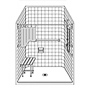 51" x 51" One Piece Barrier-Free Accessible Shower Unit .5" Beveled Entry SWATCH