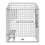 60" x 30" One Piece Barrier-Free Accessible Shower Unit .75" Beveled Entry SWATCH