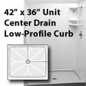 Wheelchair Accessible Shower 42 x 36 Walk In Ramp THUMBNAIL