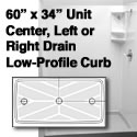 Wheelchair Shower 60 x 34 Roll In Ramp THUMBNAIL