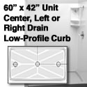 Wheelchair Shower 60 x 42 Roll In Ramp THUMBNAIL