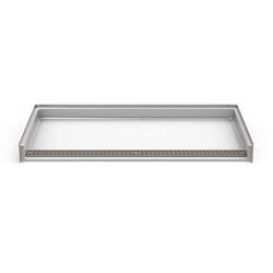 Chrome Flat Shower Drain for all Shower Pans except 28″ x 54″- 3 ½” Wide