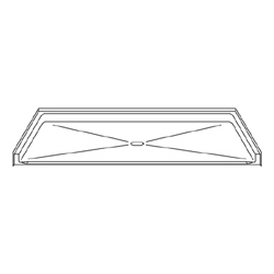 60" x 30" Barrier-Free Accessible Shower Pan .75" Beveled Entry & Center Drain MAIN