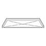 60" x 30" Barrier-Free Accessible Shower Pan .75" Beveled Entry & Center Drain SWATCH
