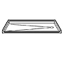 63" x 31" ADA Roll-In Shower Pan 1" Beveled Threshold SWATCH