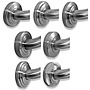 Polished Stainless Steel Grab Bar with Decorative Flange Platino Series SWATCH