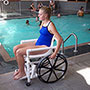 Pool Access Chair with Hard Seat SWATCH