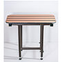Teak Shower Seat Wall Mounted Fold Down Legs SWATCH