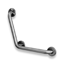 Satin Stainless Steel 110° Grab Bar with Center Support MAIN