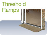 Aluminum and Rubber Threshold Ramps for Wheelchair Accessibility
