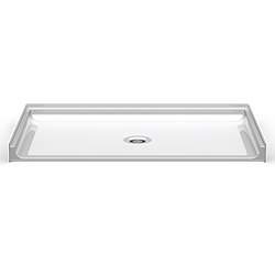 63" x 37" ADA Roll-In Shower Pan .75" Threshold MAIN