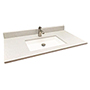 73" ADA Rectangular Bowl Vanity Sink Top, 1" Deck SWATCH