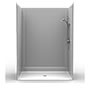 72" x 48" Barrier-Free Accessible Shower Unit 1" Beveled Entry, Subway Tile SWATCH