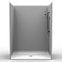 60" x 48" Barrier-Free Accessible Shower Unit 1" Beveled Entry SWATCH