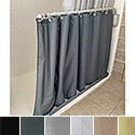 Color Caregiver Attendant Weighted Shower Curtain with Grommets THUMBNAIL