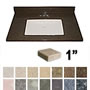 ADA Rectangular Bowl Vanity Sink Top, 1" Deck, Standard Granite Colors SWATCH
