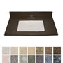 ADA Rectangular Bowl Vanity Sink Top, 5/8" Deck, Standard Granite Colors SWATCH
