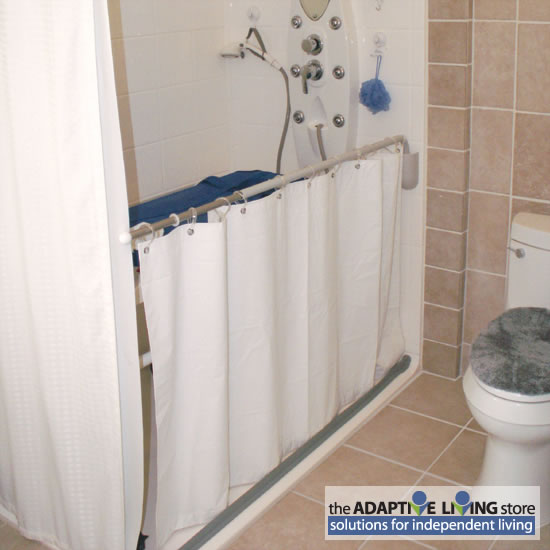 Caregiver Attendant Weighted Shower Curtain Grommets KACXCURT1076