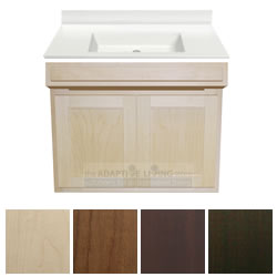 30 Ada Handicap Vanity Cabinet Package Contractor Series White Sink Top