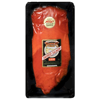 WILD SOCKEYE SALMON SMOKED LOX 250 grams (2 PACK) LARGE