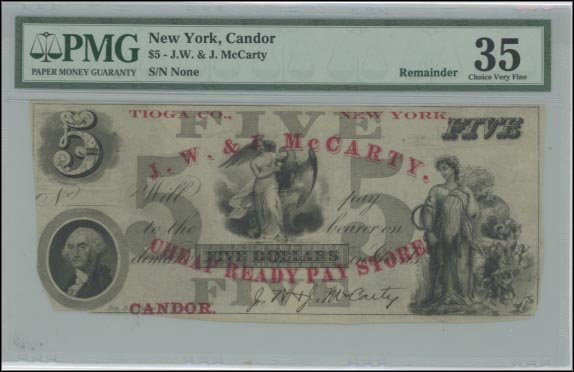 J. W. & J. McCarty, Candor, New York MAIN