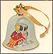2012 Toy Train, Goebel Annual Christmas Bell Ornament THUMBNAIL