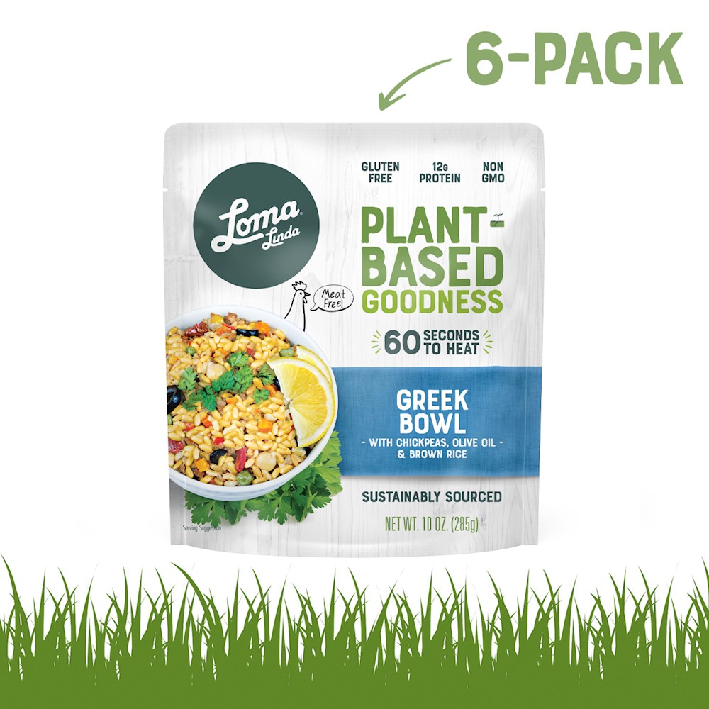 loma linda plant based greek bowl 6-pack image LARGE