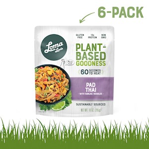 loma linda plant based pad thai vegan meal pouch front 6-pack SWATCH