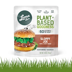 loma linda plant-based sloppy joe vegan pouch front SWATCH