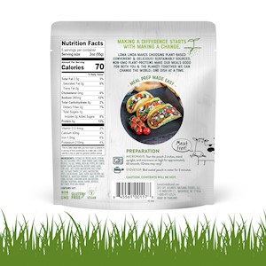 loma linda meal starters taco filling vegan pouch back SWATCH