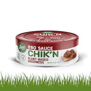 loma linda chikn in bbq sauce can vegan chicken SWATCH