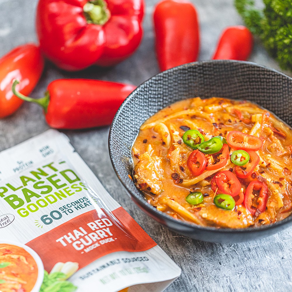 loma linda thai red curry plant based vegan meal LARGE