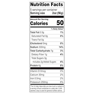 loma linda vegan sloppy joe meal starter nutrition panel SWATCH