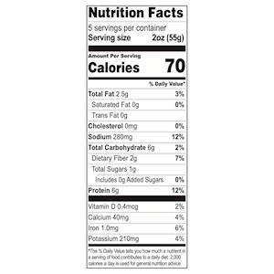 loma linda taco filling vegan meal starter nutrition panel info SWATCH