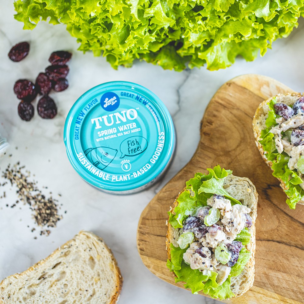 loma linda tuno spring water vegan tuna alternative sandwich LARGE