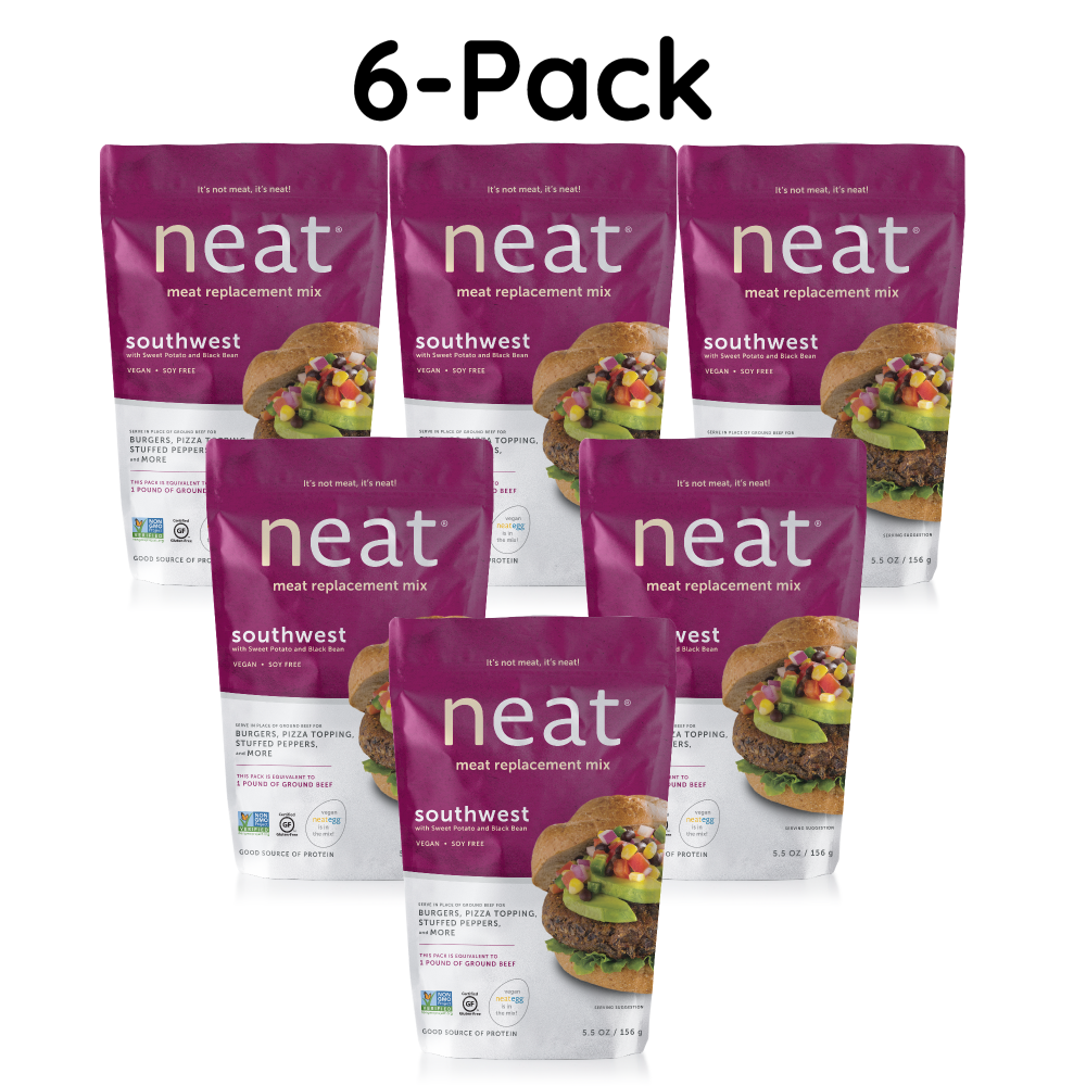neat southwest mix plant based meat alternative made with pecans 6-pack LARGE