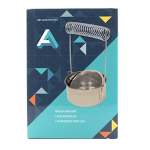 Art Alternatives Stainless Steel Brush Washer & Spiral Brush Holder MAIN