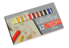 Cretacolor Hard Pastel Carré Set, Portrait, Set of 12 THUMBNAIL