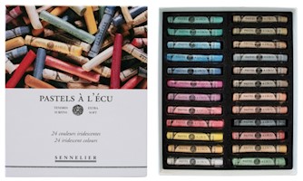 Sennelier Extra-Soft Pastel Full Stick Set, 24-Colors, Iridescent Colors THUMBNAIL